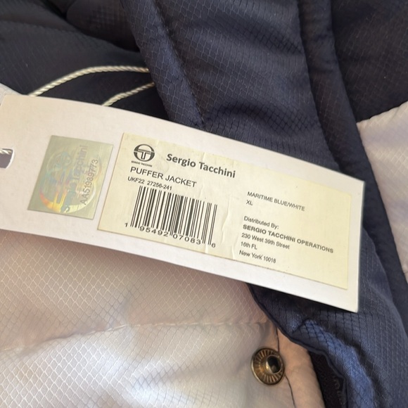 MENS SERGIO TACCHINI PUFFER JACKET. NWT. - Picture 11 of 12